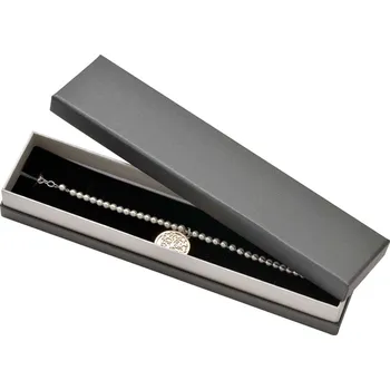 Dárková krabička Zlatnictví Helios Krabička na šperky šedá antracit