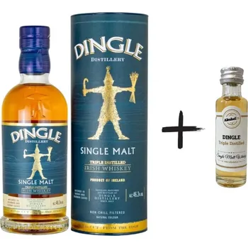 Whisky Dingle Single Malt Triple Distiled 0,7l 46,3% Tuba + miniatura
