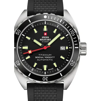Hodinky Swiss Military SMA34100.06 Diver Titanium Automatic 42 mm