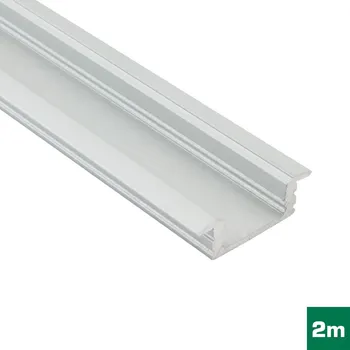 AL profil FKU42 C13/MU17 pro LED, bez plexi, 2m, elox