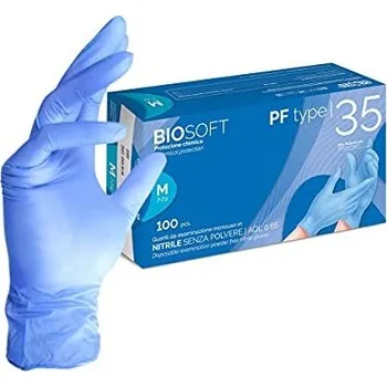 Rukavice nitrilové GLOVELY, AQL 0.65, modré, délka 24 cm, M AQL 0.65, modré, délka 24 cm, M