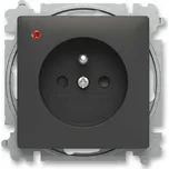 6699T-A06657 237 zásuvka s přepěťovou ochranou matná černá