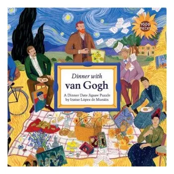 Puzzle Dinner with Frida A 1000 Piece Dinner Date Jigsaw Puzzle (Copie) /anglais – LOPEZ DE MUNAIN IRAT
