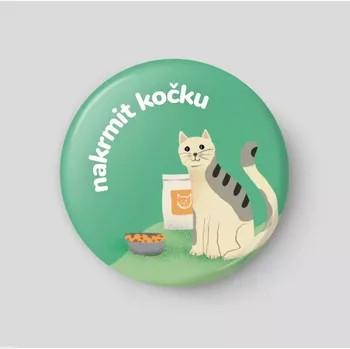 Magnetická kreslící tabulka Nakrmit kočku - plánovací magnetka