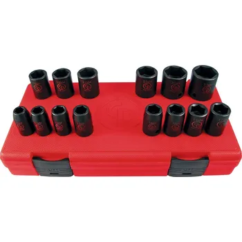 Gola sada KRAFTWERKTOOLS AKCE CP: Souprava nástavců 1/2" 10-27mm kované 14ks SS4114