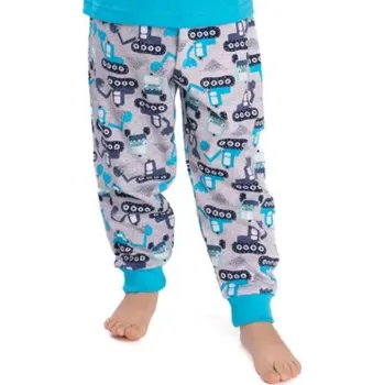 Chlapecké pyžamo Chlapecké pyžamové kalhoty Betty Mode bagry