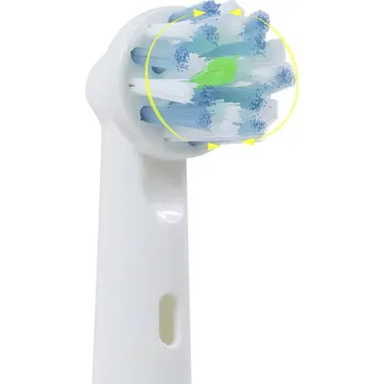 Elektrický zubní kartáček ScanPart Cross Clean Náhradní kartáče 6 ks bílá