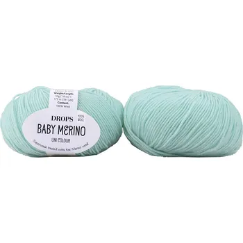 Příze Drops Baby Merino 43 světlá šedozelená
