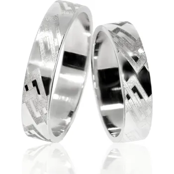 Prsten Zlatnictví Helios Stříbrné snubní prsteny L-57/AG