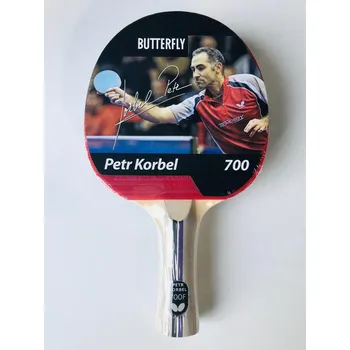 Stolní tenis BUTTERFLY Pálka na stolní tenis Korbel 700 1,5 ČERVENÉ ČERNÁ|ČERVENÁ