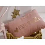 TODAY KIDS dětský polštářek Back to School 30x50 cm - růžový