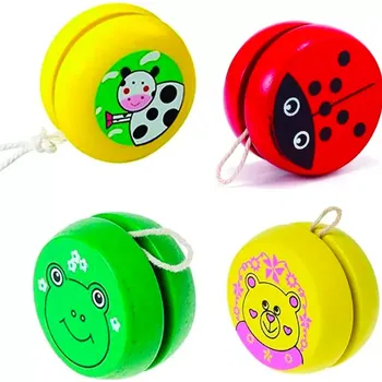 Hračka pro nejmenší Yoyo wooden, dřevěné jojo