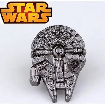 Seriál odznak Star Wars Millennium Falcon antracitový