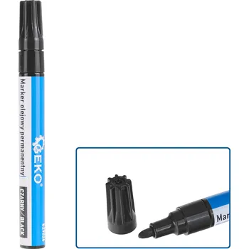 Popisovač permanentní, olejový, černá barva