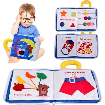 Hračka pro nejmenší Látková dětská naučná knížka