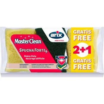 Kuchyňský nůž Arix houbička s extra silnou abrazivní vrstvou (Master Clean Abrasiva Extrafort) 3ks