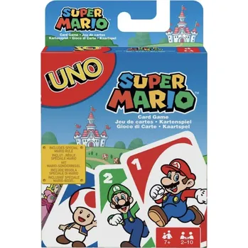 Desková hra Mattel Games UNO Super Mario, karetní hra, desková hra, rodinná hra