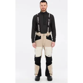 Snowboardové kalhoty Pánské lyžařské kalhoty Protest PRTANGUS Protest krémová 3131291