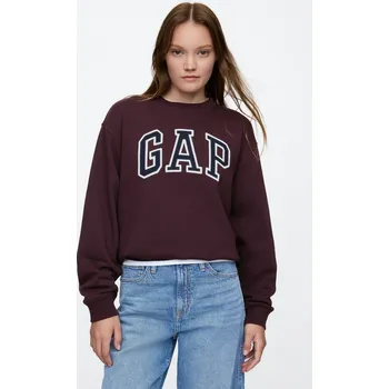 Dámská mikina GAP Oversize mikina fleece - Dámské GAP hnědá 3127707