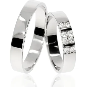 Prsten Zlatnictví Helios Stříbrné snubní prsteny L-208