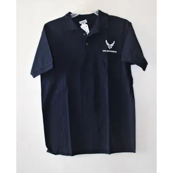 Pánské tričko Triko, tričko polo ANVIL s potiskem US AIR FORCE - modré Velikost: M