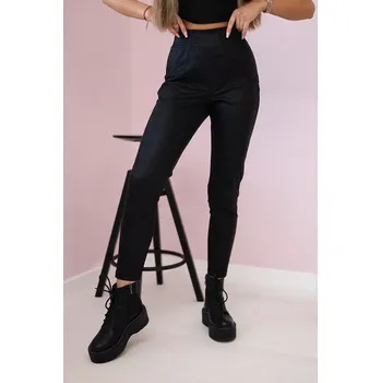 Dámské kalhoty marka niezdefiniowana Kalhoty se zvířecím motivem černé Kesi černá 3127935