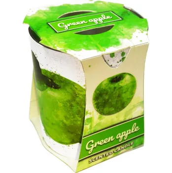 Svíčka Sklo Verona 73x77 mm Green apple, vonná svíčka 90 gram 260 gram