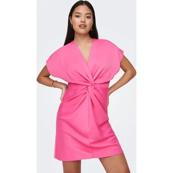 Dámské šaty Jacqueline de Yong JDY dámské saténové mini šaty Urba růžové Velikost: M