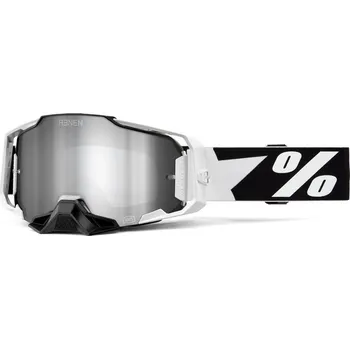 Motocyklové brýle Motokrosové brýle ARMEGA LE 100% - USA , brýle RENEN - stříbrné plexi