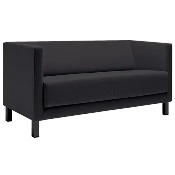 Sedací souprava VELA - 3H, křeslo, koženka SL 18 - koženka černá, podnož černá