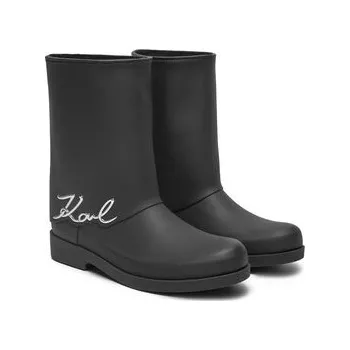 Pánské holínky Holínky KARL LAGERFELD Kalosh KL47064 Černá 36