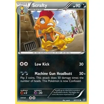 Sběratelská karetní hra Pokémon FFI 067/111 Scrafty - Furious Fists Stav: Excellent, Verze: NORMAL