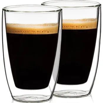 Sklenice 4Home Termo sklenice na kávu Hot&Cool 200 ml, 2 ks, průhledná