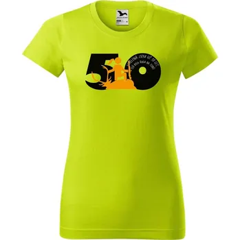 Dámské oblečení DOBRÝ TRIKO Dámské tričko s potiskem Jsem střelená 50 let Barva: Limetková, Velikost: XL