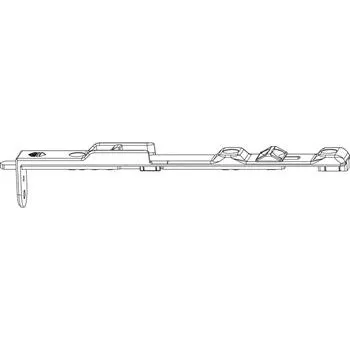 Příslušenství k oknu MACO MT hranová zástrč horní, Euronut, délka 170 mm, stříbrná (52505)