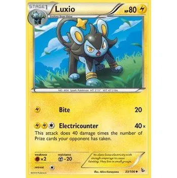 Sběratelská karetní hra Pokémon FLF 033/106 Luxio - Flashfire Stav: Excellent, Verze: NORMAL