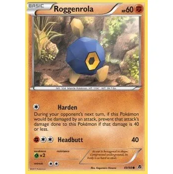 Karetní hra Pokémon EPO 49/98 Roggenrola - Emerging Powers Stav: Near Mint, Verze: NORMAL