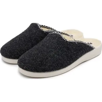 Dámské pantofle Vlnka Dámské vlněné pantofle tmavě šedá velikost obuv dospělí 40