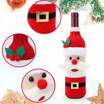 Vánoční dekorace Vánoční návlek na láhev - SANTA CLAUS (Značka: MOONBIFFY)