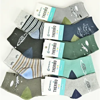 PESAIL Chlapecké bavlněné termo ponožky vz.09 Velikost: 25 - 29