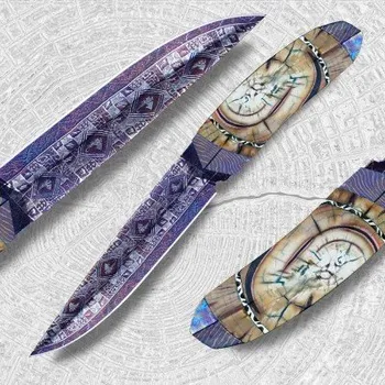 Kuchyňský nůž DELLINGER nůž lovecký EVIL DRAGON Blue Laminated Nr. 2 + doprava zdarma!