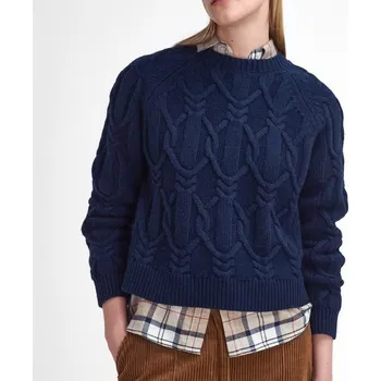 Dámský svetr Barbour Elisha Cable-Knit Crew Neck Jumper