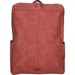 Dámský městský batoh červený Enrico Benetti Kensi. Prostorný 15L, ideální na nošení do města, práce i volný čas. Vhodný take na notebook.