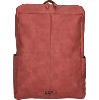 Městský batoh Dámský městský batoh červený Enrico Benetti Kensi. Prostorný 15L, ideální na nošení do města, práce i volný čas. Vhodný take na notebook.