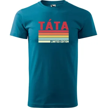Pánské oblečení DOBRÝ TRIKO Pánské tričko s potiskem Táta limitovaná edice Velikost: S, Barva: Petrolejová