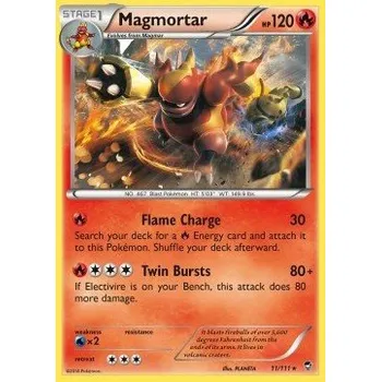 Karetní hra Pokémon FFI 011/111 Magmortar - Furious Fists Stav: Excellent, Verze: NORMAL