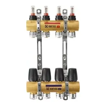 rozdělovač topení Rozdělovač k podlahovému topení 6-cestný - mosaz