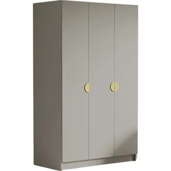 Šatní skříň Šatní skříň CAMON 150 cm - béžová/zlaté úchytky