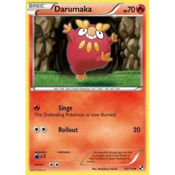 Karetní hra Pokémon BLW 024/114 Darumaka - Black & White Stav: Excellent, Verze: NORMAL