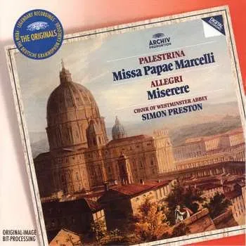 Zahraniční hudba CD Gregorio Allegri: Palestrina: Missa Papae Marcelli / Allegri: Miserere 2016